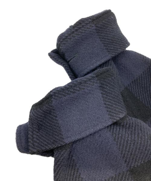 SEQUEL（シークエル）SEQUEL (シークエル) BLOCK CHECK JACKET（ブロック チェック ジャケット） ネイビー×ブラック サイズ:Lの古着・服飾アイテム