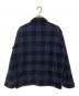 SEQUEL (シークエル) BLOCK CHECK JACKET（ブロック チェック ジャケット） ネイビー×ブラック サイズ:L：15000円