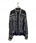 DOLCE & GABBANAドルチェ＆ガッバーナ）の古着「バンダナ柄シルクシャツ」｜ブラック