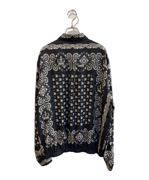 DOLCE & GABBANA（ドルチェ＆ガッバーナ）DOLCE & GABBANA (ドルチェ＆ガッバーナ) バンダナ柄シルクシャツ ブラック サイズ:54の古着・服飾アイテム