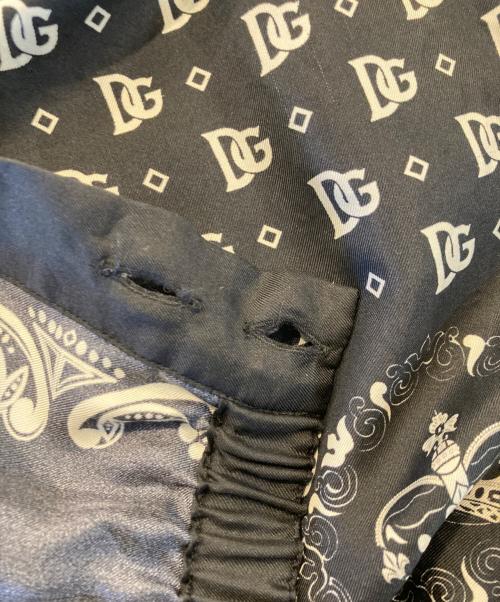 DOLCE & GABBANA（ドルチェ＆ガッバーナ）DOLCE & GABBANA (ドルチェ＆ガッバーナ) バンダナ柄シルクシャツ ブラック サイズ:54の古着・服飾アイテム
