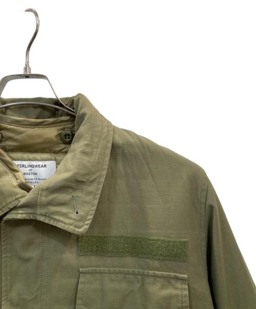 STERLINGWEAR OF BOSTON（スターリングウェアオブボストン）sterlingwear of boston (スターリングウェアオブボストン) ライナー付ミリタリージャケット オリーブ サイズ:Mの古着・服飾アイテム
