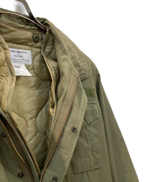 STERLINGWEAR OF BOSTON（スターリングウェアオブボストン）sterlingwear of boston (スターリングウェアオブボストン) ライナー付ミリタリージャケット オリーブ サイズ:Mの古着・服飾アイテム