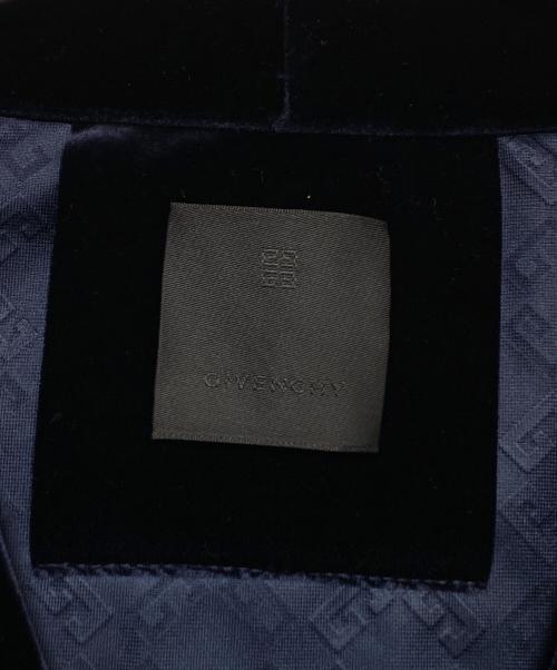 GIVENCHY（ジバンシィ）GIVENCHY (ジバンシィ) モノグラム 72 ベルベットカーディガン ネイビー サイズ:Mの古着・服飾アイテム