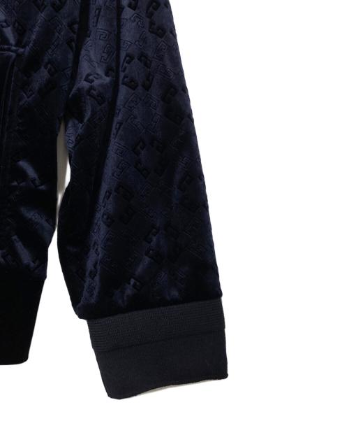 GIVENCHY（ジバンシィ）GIVENCHY (ジバンシィ) モノグラム 72 ベルベットカーディガン ネイビー サイズ:Mの古着・服飾アイテム