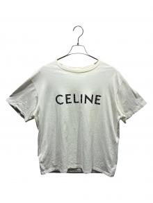 CELINE（セリーヌ）の古着「スタープリント ラインストーン/2X47F671Q」｜ホワイト