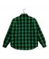 BALENCIAGA (バレンシアガ) Padded Shirt チェック オーバーサイズパデット シャツジャケット グリーン×ブラック サイズ:44：55000円