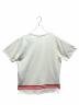 GUCCI (グッチ) adidas (アディダス) Tシャツ　717422 XJEXI ホワイト×レッド サイズ:M：35000円