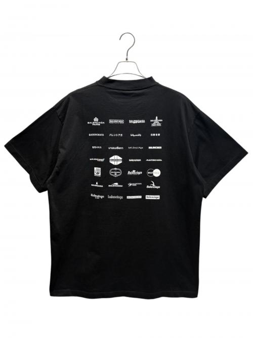 BALENCIAGA（バレンシアガ）BALENCIAGA (バレンシアガ) ARCHIVES LOGOS オーバーサイズ/712398 TNVQ7 ブラック サイズ:Lの古着・服飾アイテム