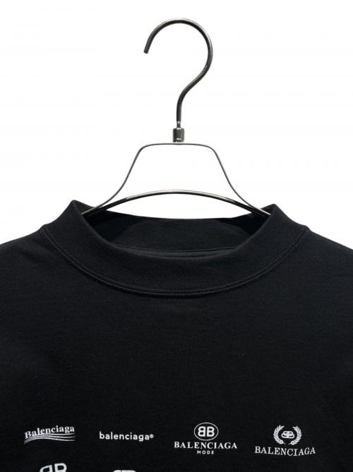 BALENCIAGA（バレンシアガ）BALENCIAGA (バレンシアガ) ARCHIVES LOGOS オーバーサイズ/712398 TNVQ7 ブラック サイズ:Lの古着・服飾アイテム