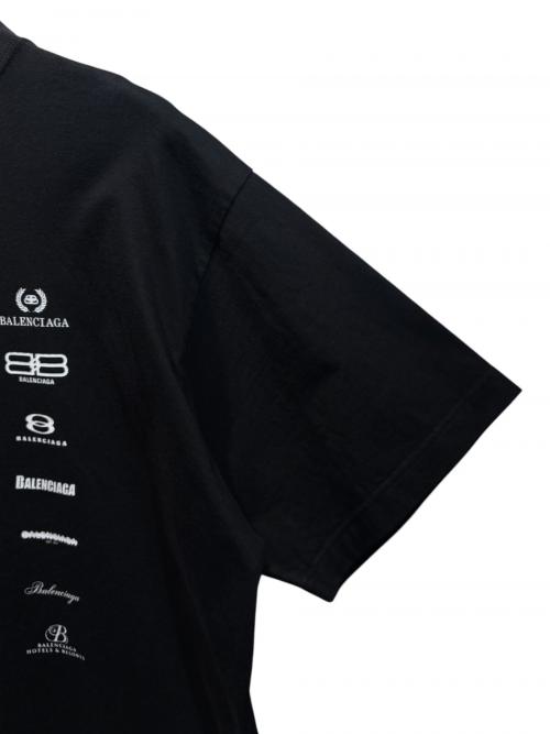 BALENCIAGA（バレンシアガ）BALENCIAGA (バレンシアガ) ARCHIVES LOGOS オーバーサイズ/712398 TNVQ7 ブラック サイズ:Lの古着・服飾アイテム