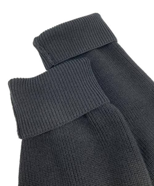 Noble（ノーブル）Noble (ノーブル) フロントジップボートネックニット ブラック サイズ:-の古着・服飾アイテム