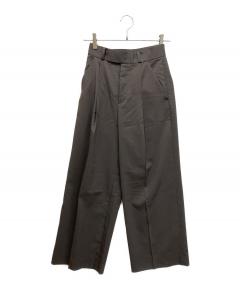 中古・古着通販】yori (ヨリ) ハンサムスラックスパンツ ブラック
