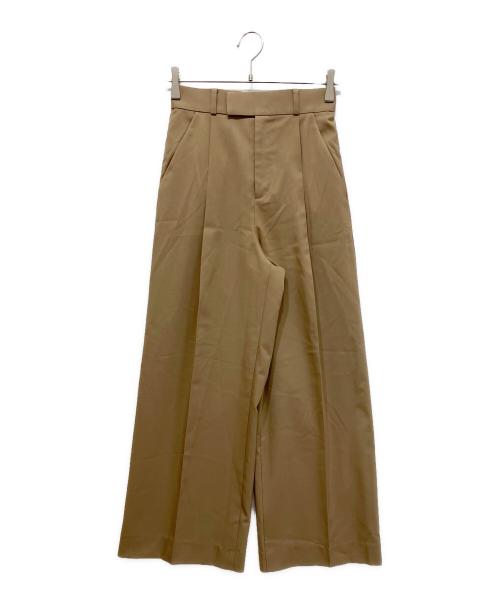 Noble（ノーブル）Noble (ノーブル) エステルツイルストレッチスラックスパンツ ベージュ サイズ:34の古着・服飾アイテム