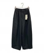 AEWEN MATOPHイウエン マトフ）の古着「パネルギャザーパンツ」｜ブラック
