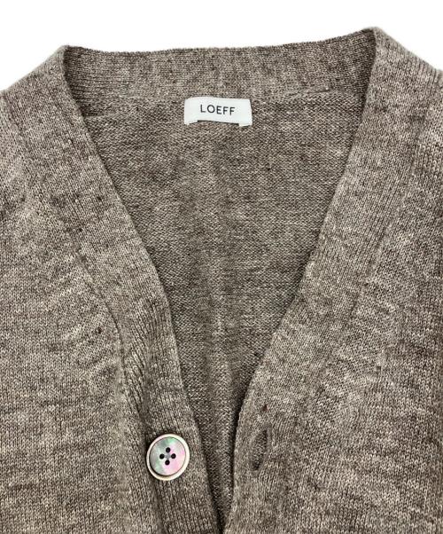 LOEFF（ロエフ）LOEFF (ロエフ) ダメージカーディガン グレーの古着・服飾アイテム
