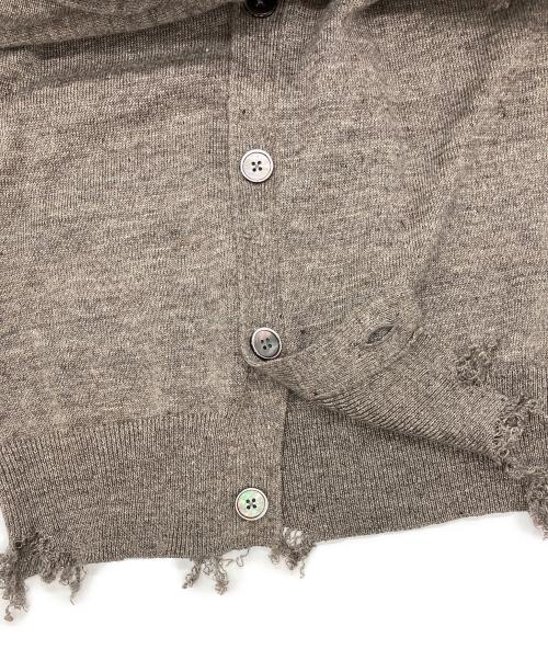 LOEFF（ロエフ）LOEFF (ロエフ) ダメージカーディガン グレーの古着・服飾アイテム