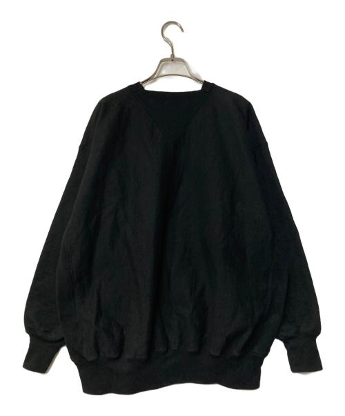 HYKE（ハイク）HYKE (ハイク) ヘビーウェイトオーバーサイズスウェット ブラック サイズ:2の古着・服飾アイテム