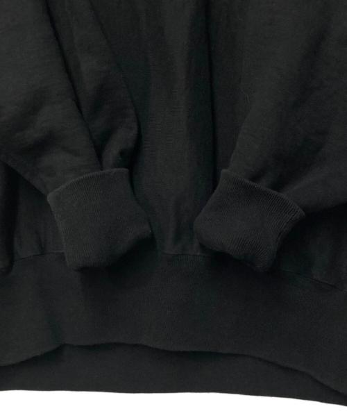 HYKE（ハイク）HYKE (ハイク) ヘビーウェイトオーバーサイズスウェット ブラック サイズ:2の古着・服飾アイテム