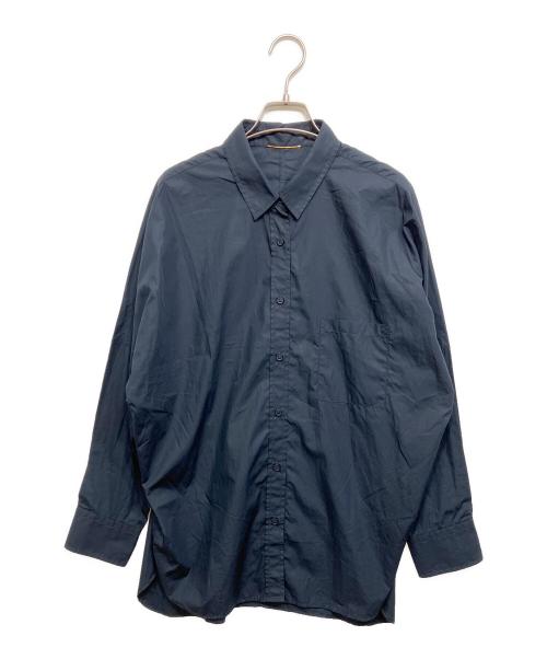 DEUXIEME CLASSE（ドゥーズィエム クラス）Deuxieme Classe (ドゥーズィエム クラス) ドロップショルダーシャツ ネイビー サイズ:Freeの古着・服飾アイテム