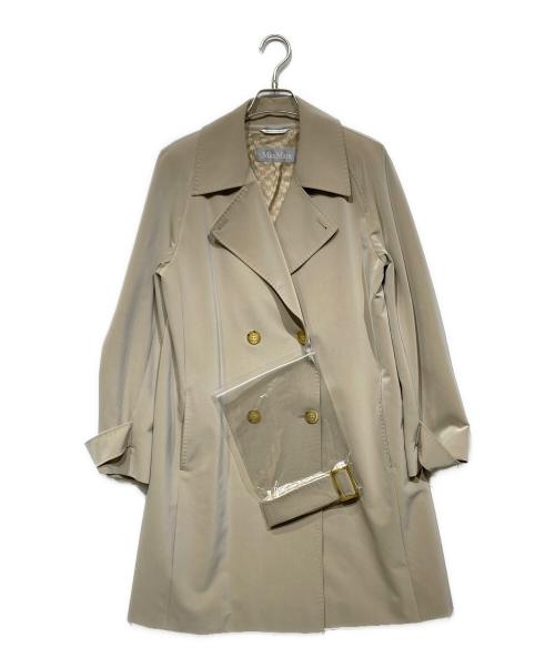 MaxMara（マックスマーラ）MaxMara (マックスマーラ) ダブルトレンチコート アイボリー サイズ:40の古着・服飾アイテム
