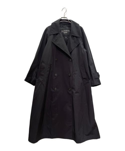 Max Mara WEEK END LINE（マックスマーラ ウイークエンドライン）Max Mara WEEK END LINE (マックスマーラ ウイークエンドライン) ナイロン トレンチコート ブラック サイズ:36の古着・服飾アイテム