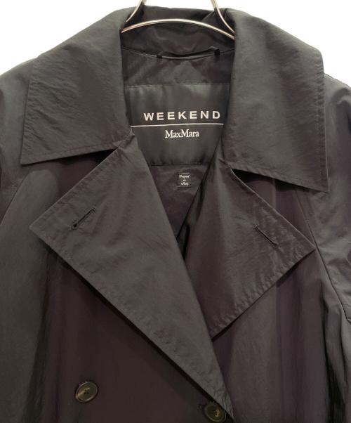 Max Mara WEEK END LINE（マックスマーラ ウイークエンドライン）Max Mara WEEK END LINE (マックスマーラ ウイークエンドライン) ナイロン トレンチコート ブラック サイズ:36の古着・服飾アイテム