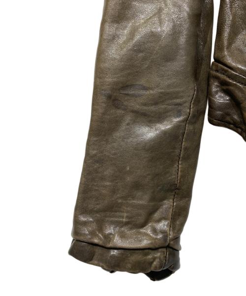 GIORGIO BRATO（ジョルジョブラッド）GIORGIO BRATO (ジョルジョブラッド) レザーダブルライダースジャケット ブラウン サイズ:38の古着・服飾アイテム