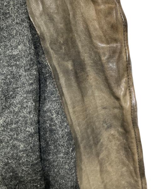 GIORGIO BRATO（ジョルジョブラッド）GIORGIO BRATO (ジョルジョブラッド) レザーダブルライダースジャケット ブラウン サイズ:38の古着・服飾アイテム