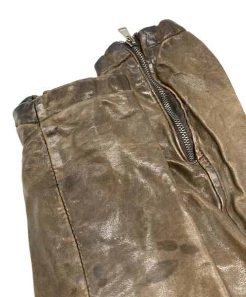 GIORGIO BRATO（ジョルジョブラッド）GIORGIO BRATO (ジョルジョブラッド) レザーダブルライダースジャケット ブラウン サイズ:38の古着・服飾アイテム