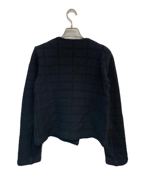 Plage（プラージュ）Plage (プラージュ) TWEED KNIT JACKET  ブラック サイズ:36の古着・服飾アイテム
