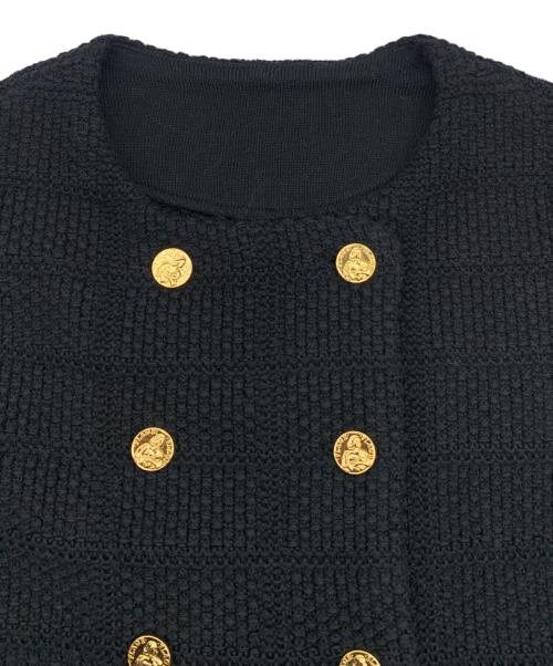 Plage（プラージュ）Plage (プラージュ) TWEED KNIT JACKET  ブラック サイズ:36の古着・服飾アイテム