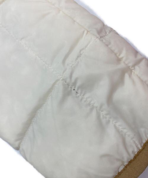 TAION（タイオン）TAION (タイオン) リバーシブルクルーネックダウンブルゾン アイボリー×ブラウン サイズ:Freeの古着・服飾アイテム