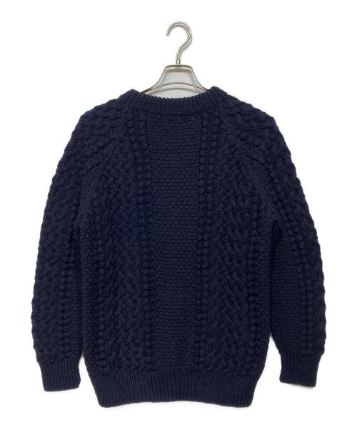 INVERALLAN（インバーアラン）INVERALLAN (インバーアラン) 3Aハンドニットカーディガン ネイビー サイズ:40 未使用品の古着・服飾アイテム