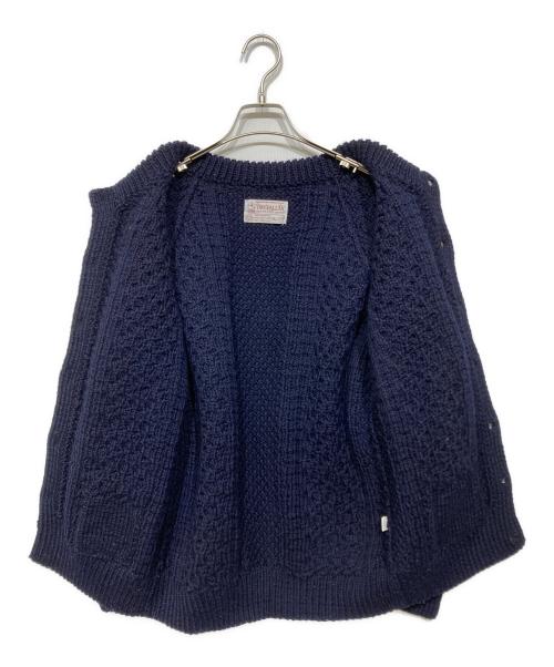 INVERALLAN（インバーアラン）INVERALLAN (インバーアラン) 3Aハンドニットカーディガン ネイビー サイズ:40 未使用品の古着・服飾アイテム