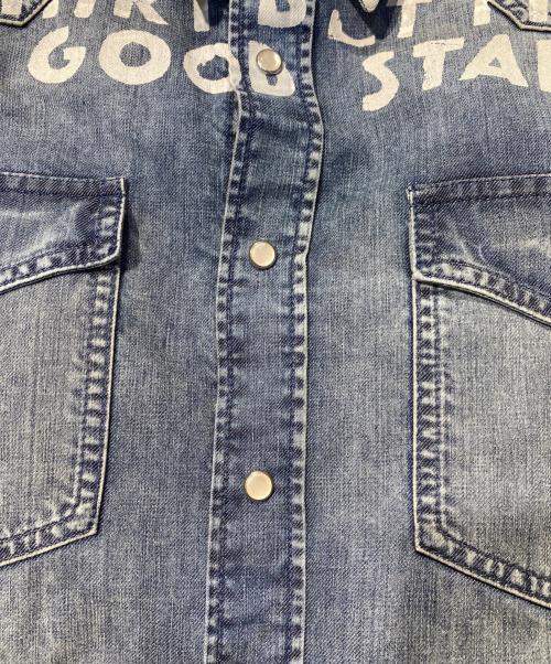 MM6 Maison Margiela（エムエムシックスメゾンマルジェラ）MM6 Maison Margiela (エムエムシックスメゾンマルジェラ) DENEM SIDA SHIRT ブルー サイズ:48の古着・服飾アイテム