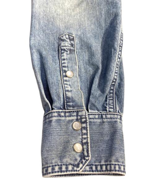 MM6 Maison Margiela（エムエムシックスメゾンマルジェラ）MM6 Maison Margiela (エムエムシックスメゾンマルジェラ) DENEM SIDA SHIRT ブルー サイズ:48の古着・服飾アイテム