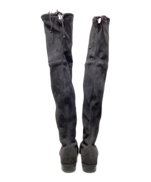STUART WEITZMAN（スチュアートワイツマン）STUART WEITZMAN (スチュアートワイツマン) スウェード ニーハイブーツ グレー サイズ:5の古着・服飾アイテム