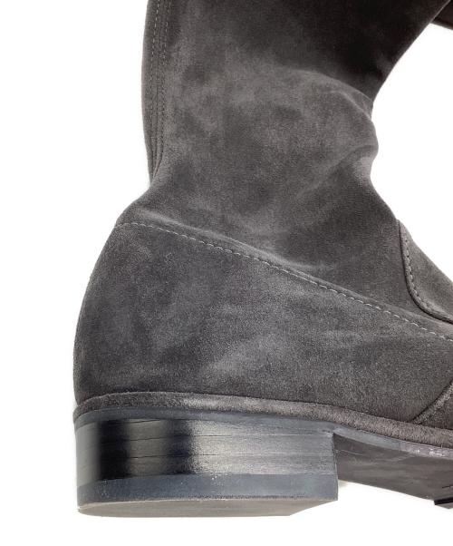 STUART WEITZMAN（スチュアートワイツマン）STUART WEITZMAN (スチュアートワイツマン) スウェード ニーハイブーツ グレー サイズ:5の古着・服飾アイテム