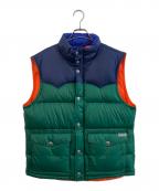 POLO RALPH LAURENポロ・ラルフローレン）の古着「ダウンベスト」｜ネイビー×グリーン