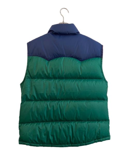 POLO RALPH LAUREN（ポロ・ラルフローレン）POLO RALPH LAUREN (ポロ・ラルフローレン) ダウンベスト ネイビー×グリーン サイズ:Mの古着・服飾アイテム