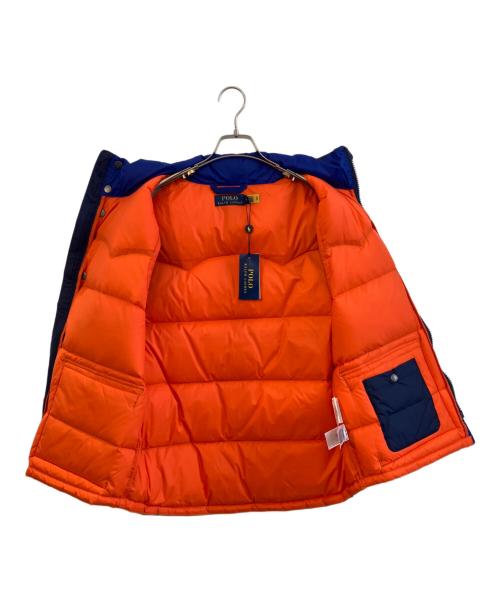 POLO RALPH LAUREN（ポロ・ラルフローレン）POLO RALPH LAUREN (ポロ・ラルフローレン) ダウンベスト ネイビー×グリーン サイズ:Mの古着・服飾アイテム