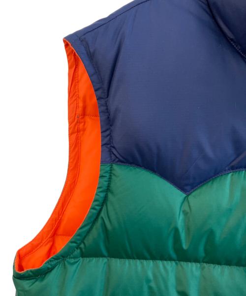 POLO RALPH LAUREN（ポロ・ラルフローレン）POLO RALPH LAUREN (ポロ・ラルフローレン) ダウンベスト ネイビー×グリーン サイズ:Mの古着・服飾アイテム