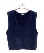 STEVEN ALANスティーブンアラン）の古着「オーストラリアン ウール ミックス ニットベスト」｜ネイビー