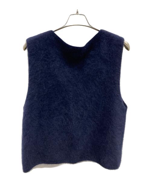 STEVEN ALAN（スティーブンアラン）STEVEN ALAN (スティーブンアラン) オーストラリアン ウール ミックス ニットベスト ネイビー サイズ:FREEの古着・服飾アイテム