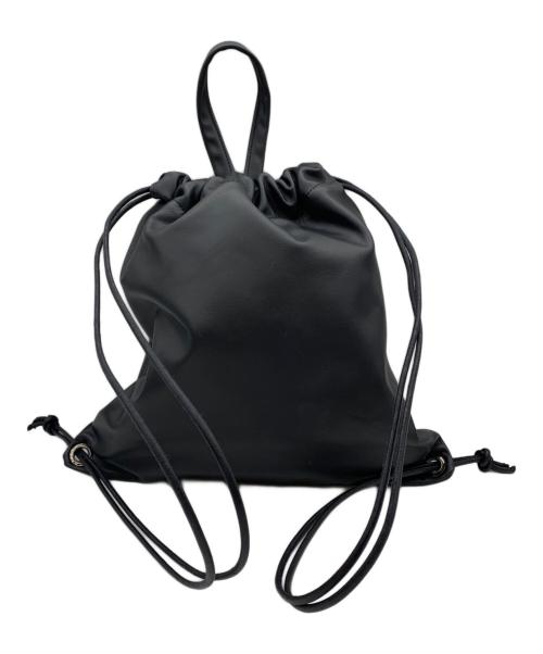 AULENTTI（オウレンティ）AULENTTI (オウレンティ) レザーナップザック ブラックの古着・服飾アイテム