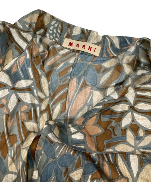 MARNI（マルニ）MARNI (マルニ) シルク変形ワンピース グリーン サイズ:40の古着・服飾アイテム
