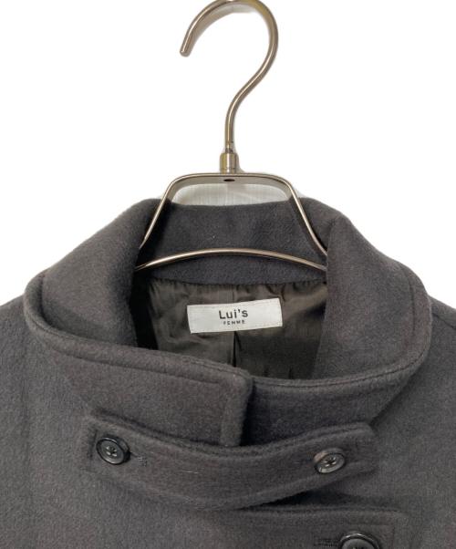 Lui's（ルイス）Lui's (ルイス) ハイクオリティ メルトンオーバーコート グレー サイズ:Freeの古着・服飾アイテム