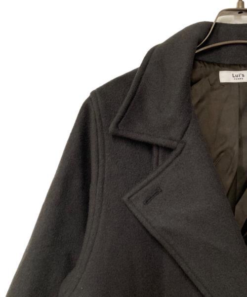 Lui's（ルイス）Lui's (ルイス) ハイクオリティ メルトンオーバーコート グレー サイズ:Freeの古着・服飾アイテム