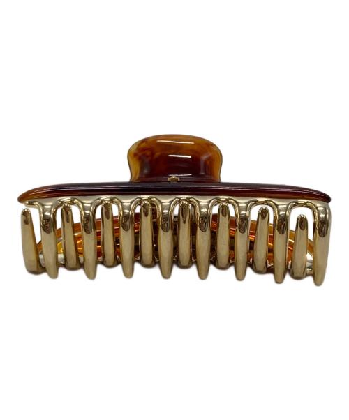 acca（アッカ）ACCA (アッカ) ヘアクリップ ブラウン×ゴールドの古着・服飾アイテム